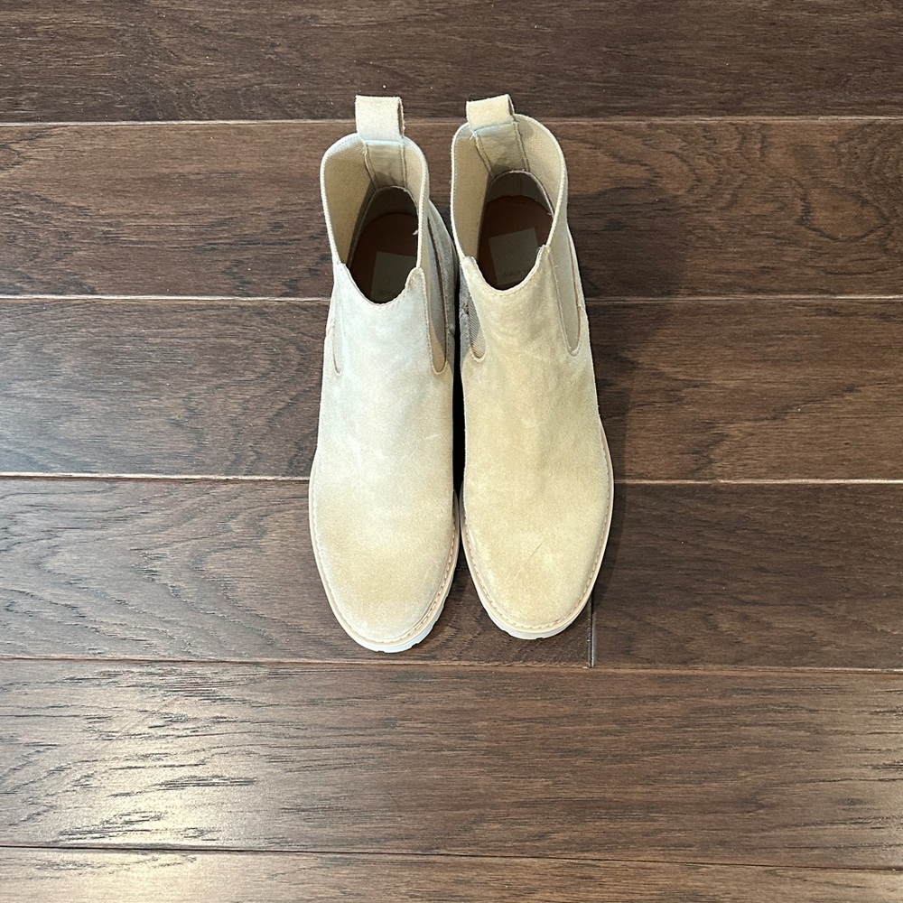 Dolce Vita Cream Suede Chelsea Boot